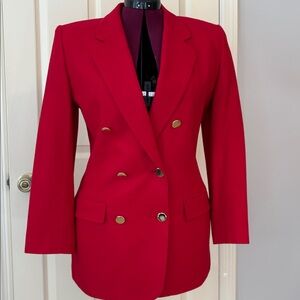 Vintage 80s Pendleton Double Breasted Women's Wool Blazer Size 10